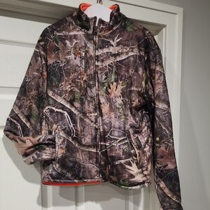 Redhead  Reversibke Camouflage/ Hunter Orange Fleece Jacket Mens S